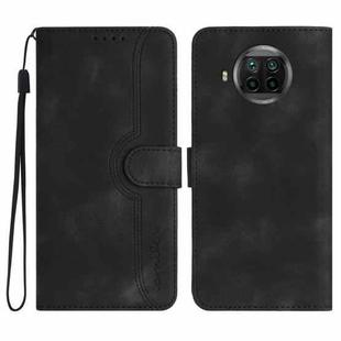 For Xiaomi Mi 10T Lite 5G Heart Pattern Skin Feel Leather Phone Case(Black)
