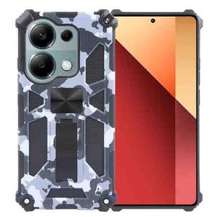 For Xiaomi Redmi Note 13 Pro 4G Camouflage Armor Kickstand TPU + PC Magnetic Phone Case(Grey)