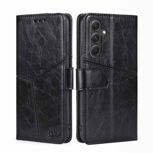 For Samsung Galaxy A54 5G Geometric Stitching Leather Phone Case(Black)