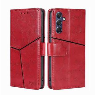 For Samsung Galaxy M54 5G Geometric Stitching Leather Phone Case(Red)