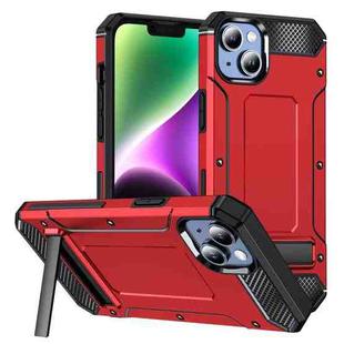 For iPhone 14 Pro Max Matte Holder Phone Case(Red)