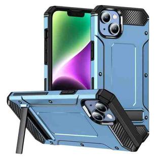 For iPhone 14 Pro Max Matte Holder Phone Case(Space Blue)