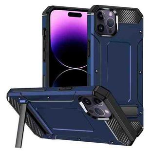 For iPhone 15 Pro Max Matte Holder Phone Case(Royal Blue)