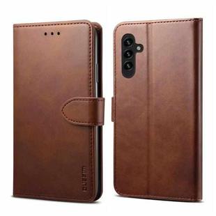 For Samsung Galaxy A54 5G GUSSIM Horizontal Flip Leather Phone Case(Brown)