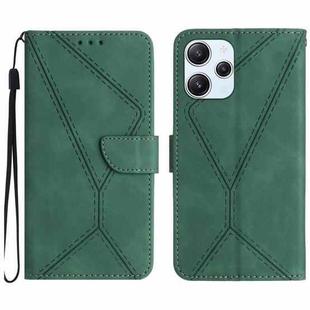 For Xiaomi Redmi 12 4G Global Stitching Embossed Leather Phone Case(Green)