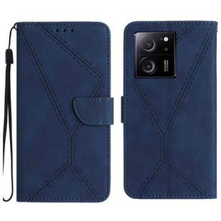 For Xiaomi 13T / 13T Pro Stitching Embossed Leather Phone Case(Blue)