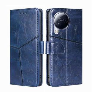 For Xiaomi Civi 3 5G Geometric Stitching Leather Phone Case(Blue)