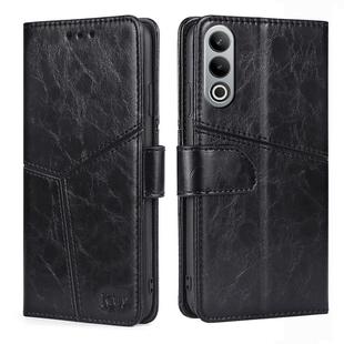 For OnePlus Nord CE4 Geometric Stitching Leather Phone Case(Black)