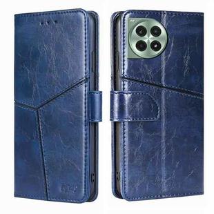 For OnePlus Ace 3 Pro 5G Geometric Stitching Leather Phone Case(Blue)