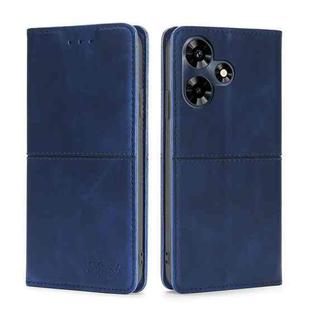 For Infinix Hot 30 4G Cow Texture Magnetic Leather Phone Case(Blue)