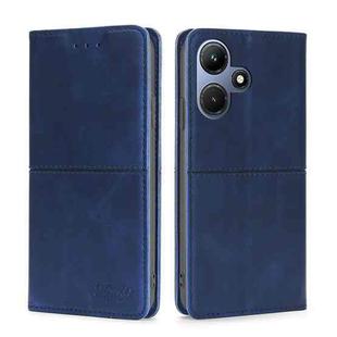 For Infinix Hot 30i 4G Cow Texture Magnetic Leather Phone Case(Blue)