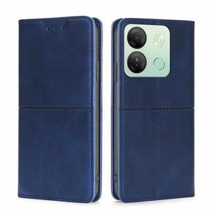 For Infinix Smart 7 HD Cow Texture Magnetic Leather Phone Case(Blue)