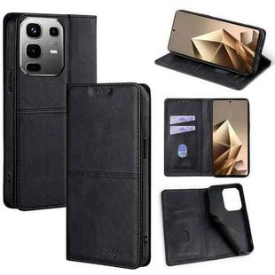 For Infinix Note 50 4G Cow Texture Magnetic Leather Phone Case(Black)