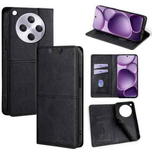 For OPPO Find X8s+ 5G Cow Texture Magnetic Leather Phone Case(Black)
