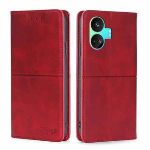 For Realme GT Neo5 SE Cow Texture Magnetic Leather Phone Case(Red)