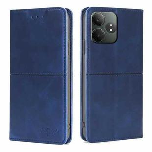 For Realme GT Neo6 SE Cow Texture Magnetic Leather Phone Case(Blue)