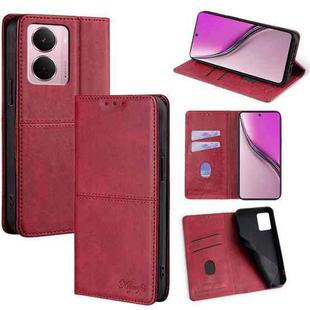 For Realme P3 Pro 5G Global Cow Texture Magnetic Leather Phone Case(Red)