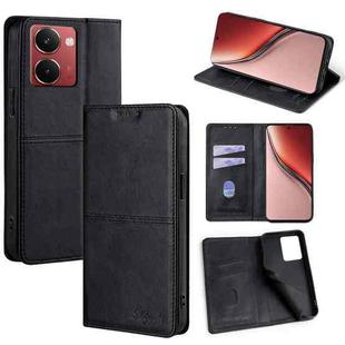 For Realme P3 Ultra 5G Cow Texture Magnetic Leather Phone Case(Black)