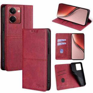 For Realme P3 Ultra 5G Cow Texture Magnetic Leather Phone Case(Red)