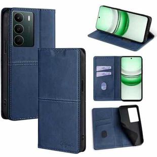 For Realme C71 4G Cow Texture Magnetic Leather Phone Case(Blue)