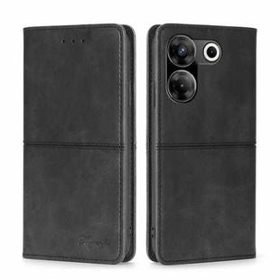 For Tecno Camon 20 Pro 5G Cow Texture Magnetic Leather Phone Case(Black)