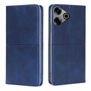 For Tecno Pova 6 Pro 5G Cow Texture Magnetic Leather Phone Case(Blue)