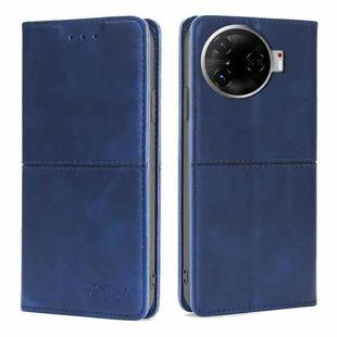 For Tecno Camon 30 Pro 5G Cow Texture Magnetic Leather Phone Case(Blue)