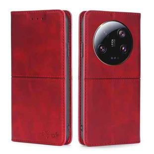 For Xiaomi 13 Ultra 5G Cow Texture Magnetic Leather Phone Case(Red)