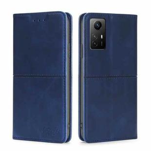 For Xiaomi Redmi Note 12S 4G Cow Texture Magnetic Leather Phone Case(Blue)