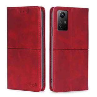 For Xiaomi Redmi Note 12S 4G Cow Texture Magnetic Leather Phone Case(Red)