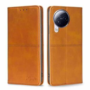 For Xiaomi Civi 3 5G Cow Texture Magnetic Leather Phone Case(Light Brown)