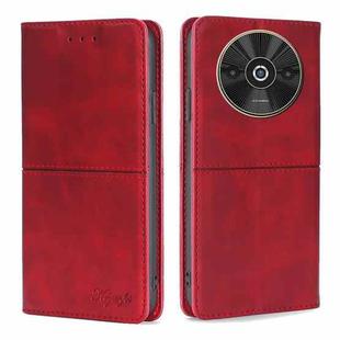 For Xiaomi Redmi A3 4G Cow Texture Magnetic Leather Phone Case(Red)