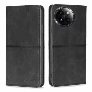 For Xiaomi Civi 4 Pro Cow Texture Magnetic Leather Phone Case(Black)