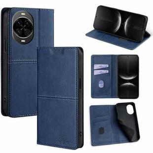 For Huawei nova 14 5G Cow Texture Magnetic Leather Phone Case(Blue)