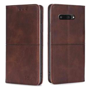 For Kyocera Digno SX4 5G Cow Texture Magnetic Leather Phone Case(Dark Brown)