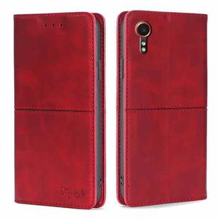 For Samsung Galaxy Xcover 7 5G Cow Texture Magnetic Leather Phone Case(Red)