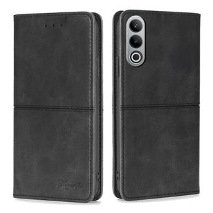 For OnePlus Nord CE4 Cow Texture Magnetic Leather Phone Case(Black)