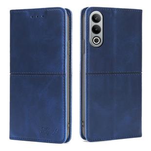 For OnePlus Nord CE4 Cow Texture Magnetic Leather Phone Case(Blue)