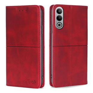 For OnePlus Nord CE4 Cow Texture Magnetic Leather Phone Case(Red)