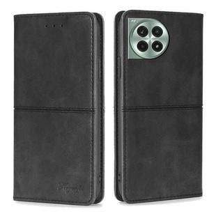 For OnePlus Ace 3 Pro 5G Cow Texture Magnetic Leather Phone Case(Black)