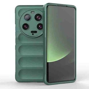 For Xiaomi 13 Ultra Magic Shield TPU + Flannel Phone Case(Dark Green)