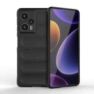 For Xiaomi Redmi Note 12 Turbo Magic Shield TPU + Flannel Phone Case(Black)