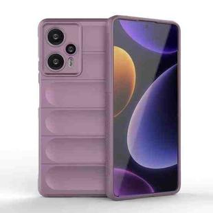 For Xiaomi Redmi Note 12 Turbo Magic Shield TPU + Flannel Phone Case(Purple)