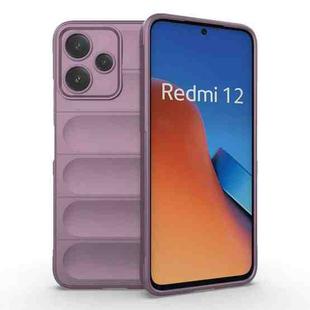 For Xiaomi Redmi 12 5G Magic Shield TPU + Flannel Phone Case(Purple)