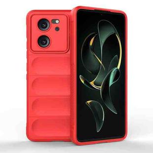 For Xiaomi Redmi K60 Ultra Magic Shield TPU + Flannel Phone Case(Red)