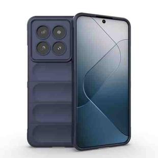 For Xiaomi 14 Pro 5G Magic Shield TPU + Flannel Phone Case(Dark Blue)
