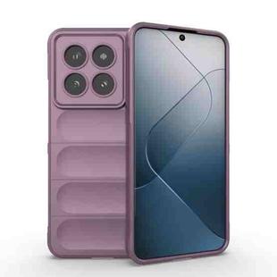 For Xiaomi 14 Pro 5G Magic Shield TPU + Flannel Phone Case(Purple)