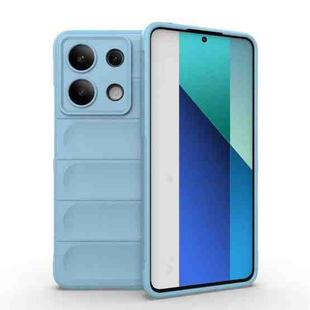 For Xiaomi Redmi Note 13 4G Global Magic Shield TPU + Flannel Phone Case(Light Blue)