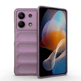 For Xiaomi Redmi Note 13R Pro 5G Magic Shield TPU + Flannel Phone Case(Purple)