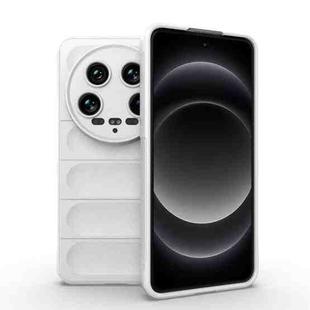 For Xiaomi 14 Ultra Magic Shield TPU + Flannel Phone Case(White)